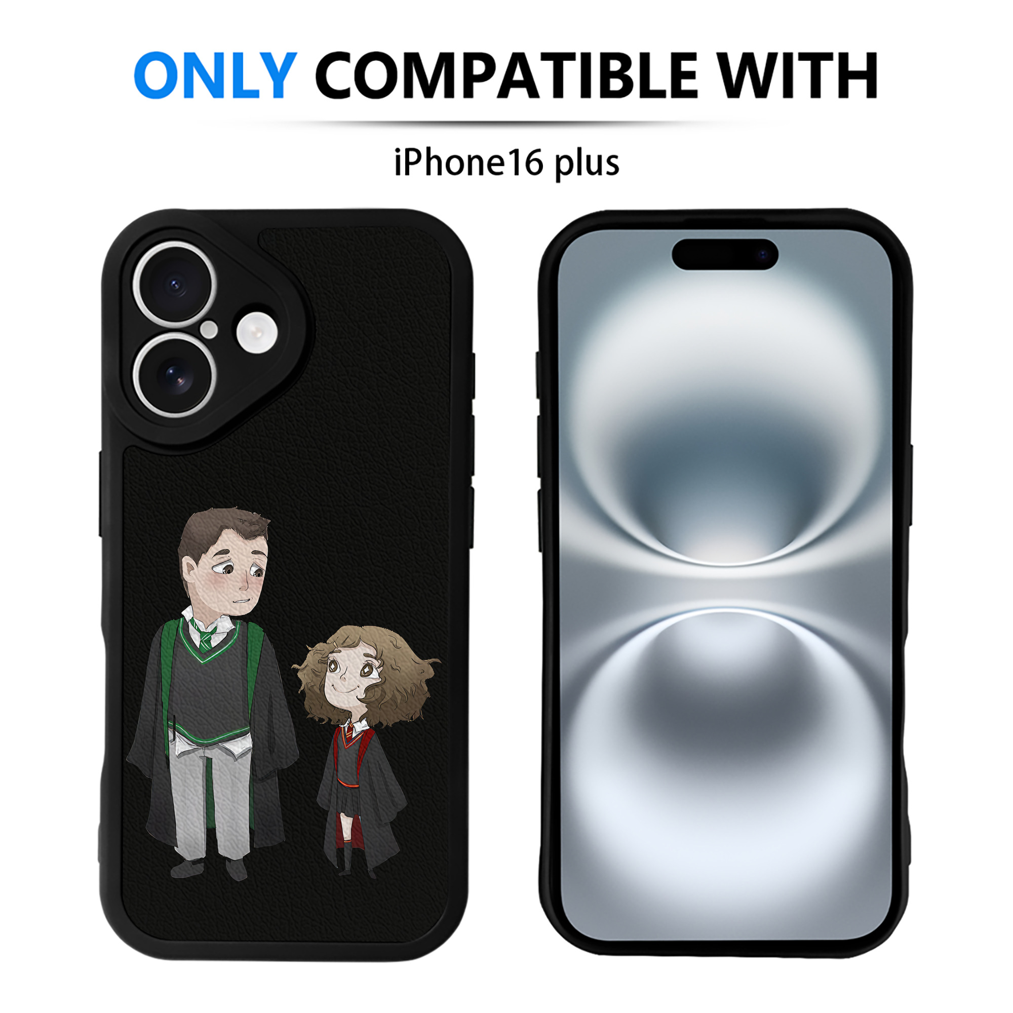 （画像用） Harry Potter ハリー・ポッターシリーズ 【iPhone 16シリーズ対応】シリコンスマホケース（レザー調） 材質：シリコン